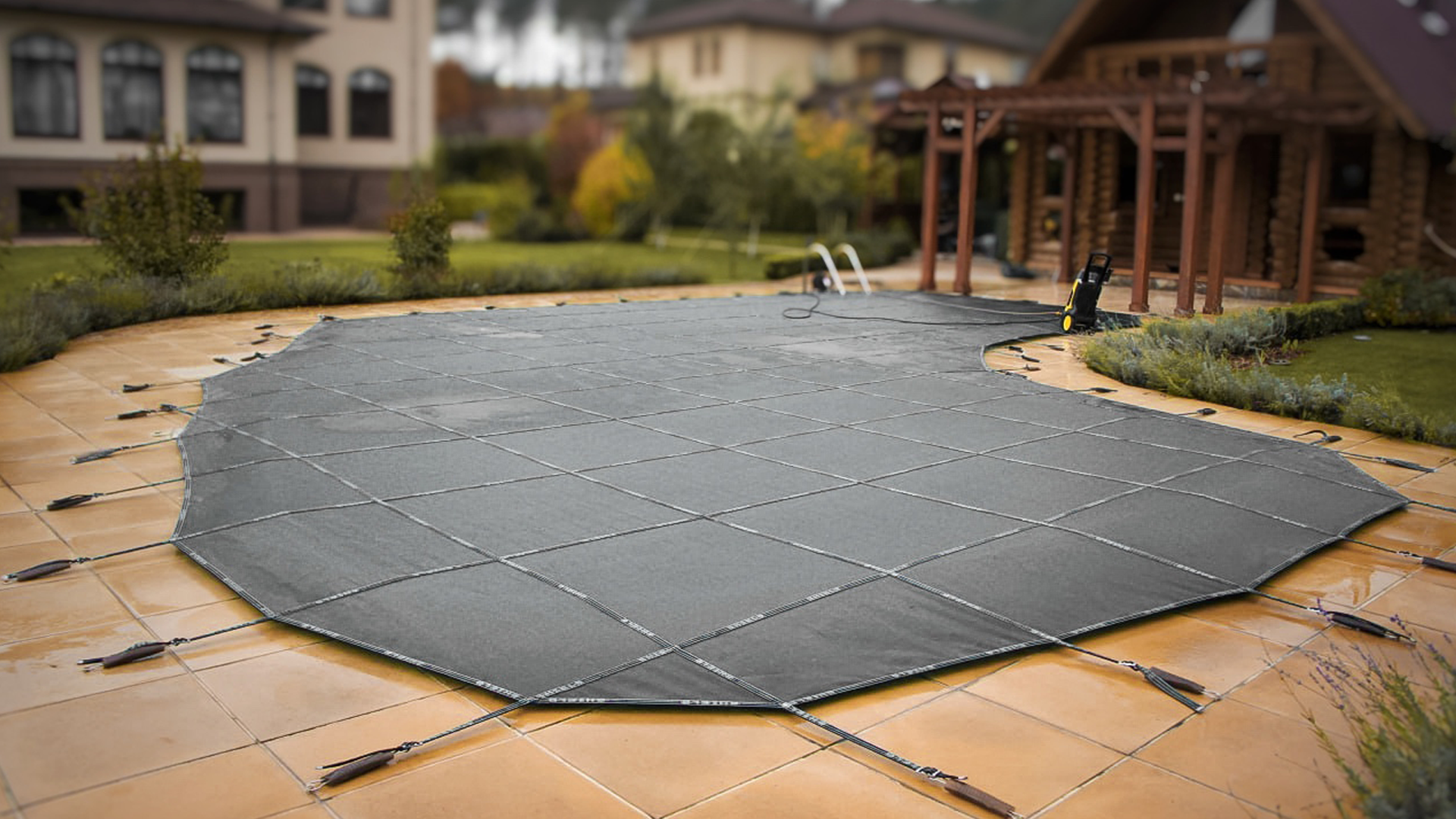 tent gray Pool-Sicherheitsabdeckung – Bild 1